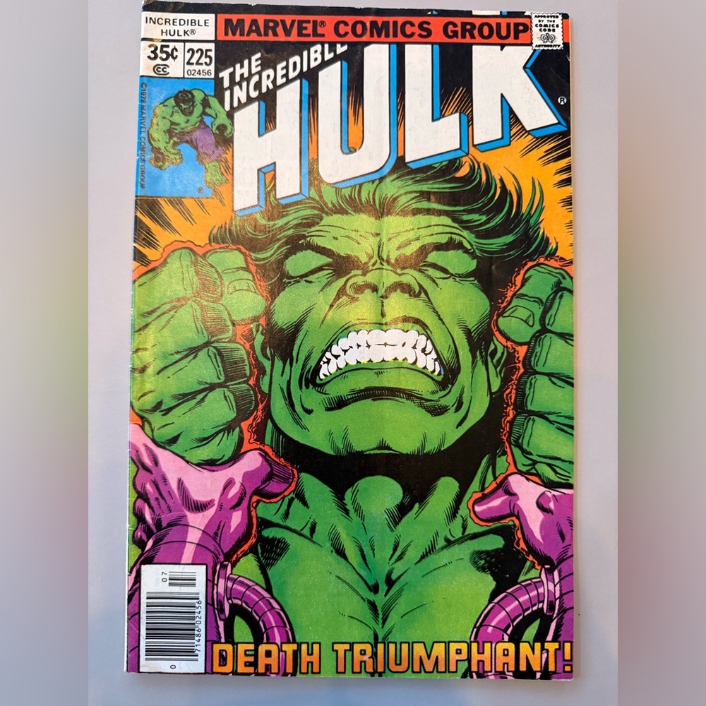 Marvel Incredible Hulk Comic with Green and Purple Cover